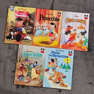 Disney Wonderful World of Reading Classics Childrens Books Lot‎ of 5